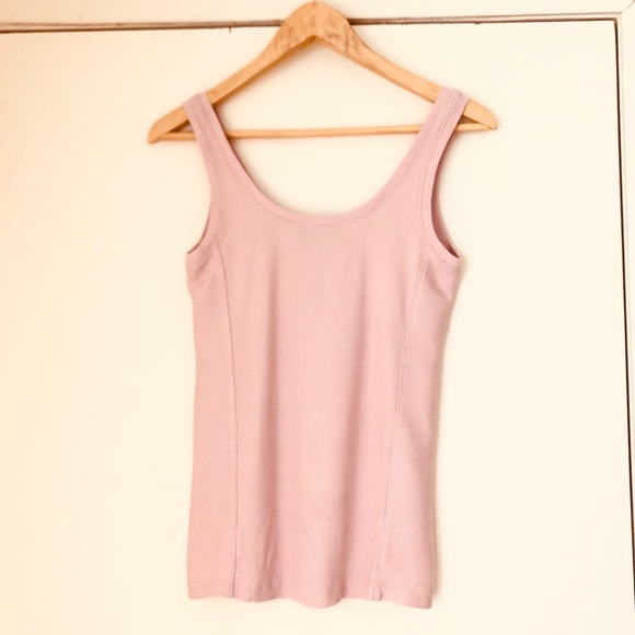 Theory Scoop neck pretty in pink cotton tank; size S - Picture 8 of 8